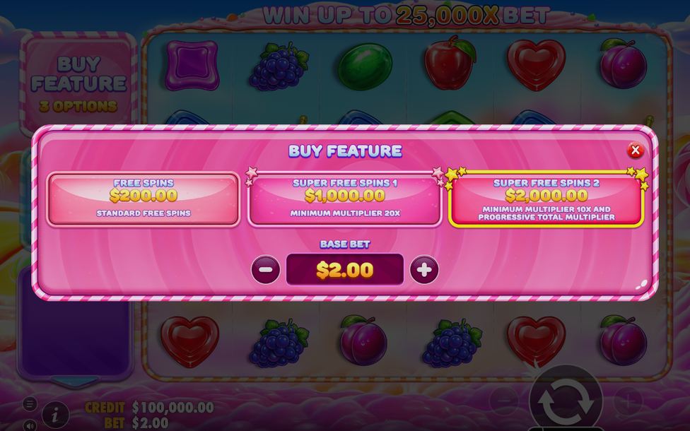 Free Spins-runda med MULTIPLIER-bomber på rutnätet