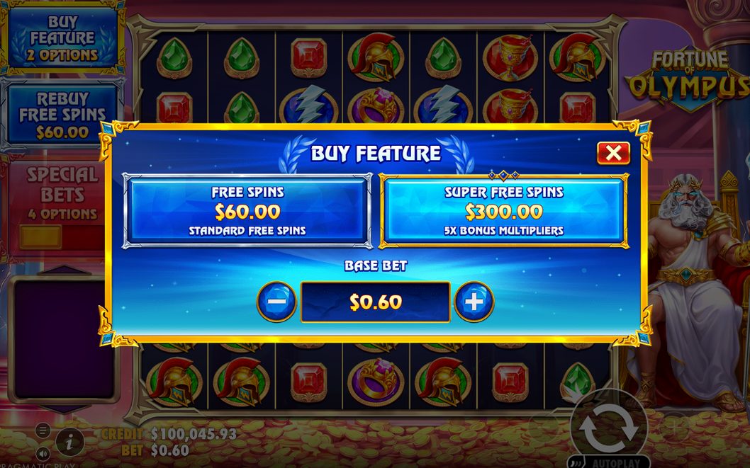 Super Spin med minst en multiplikatorsymbol per snurr