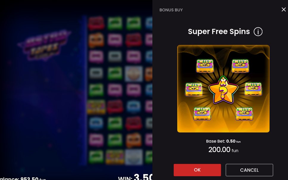 Bonusläget med Top Charts Feature i rutnätet